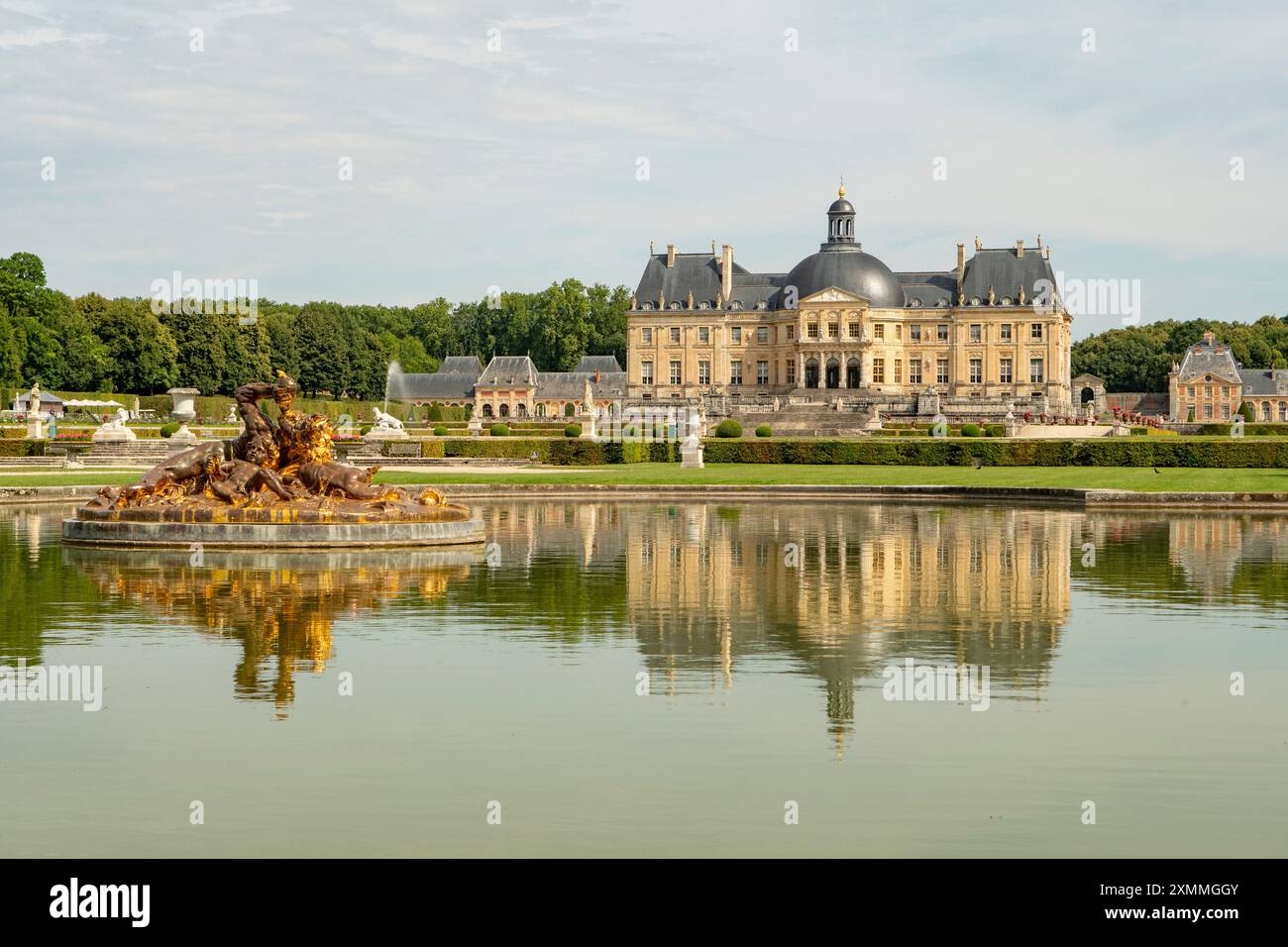 Chateau Vaux le Vicomte, Maincy, Ile-de-France, Francia Foto Stock