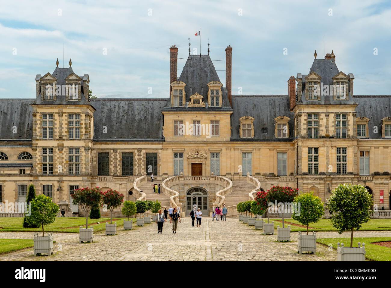 Castello di Fontainebleau, Ile-de-France, Francia Foto Stock