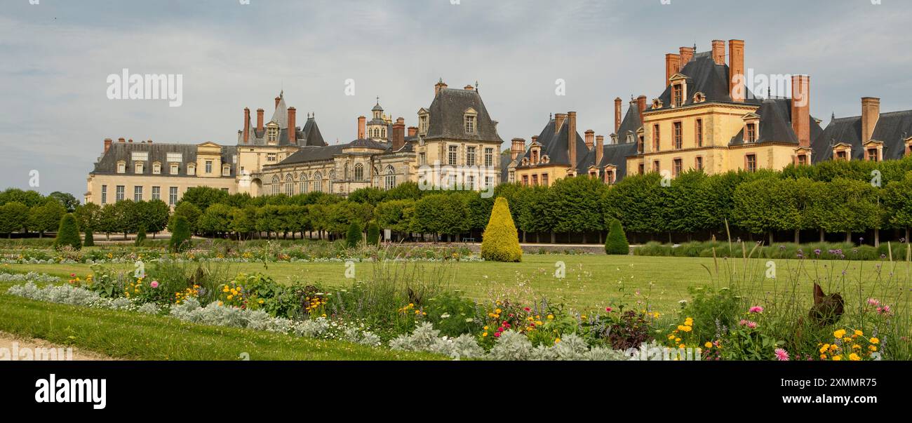 Castello di Fontainebleau, Ile-de-France, Francia Foto Stock