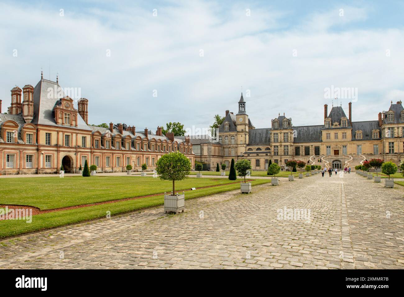 Castello di Fontainebleau, Ile-de-France, Francia Foto Stock