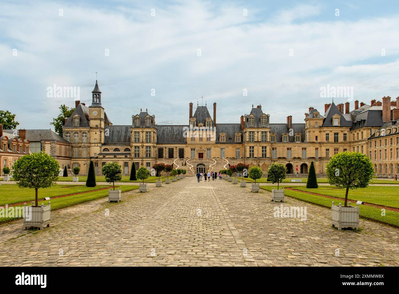 Castello di Fontainebleau, Ile-de-France, Francia Foto Stock