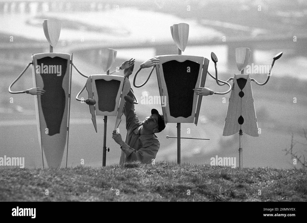 Iron Head Window Dummies17 aprile 1996 foto di Roger Bamber Foto Stock