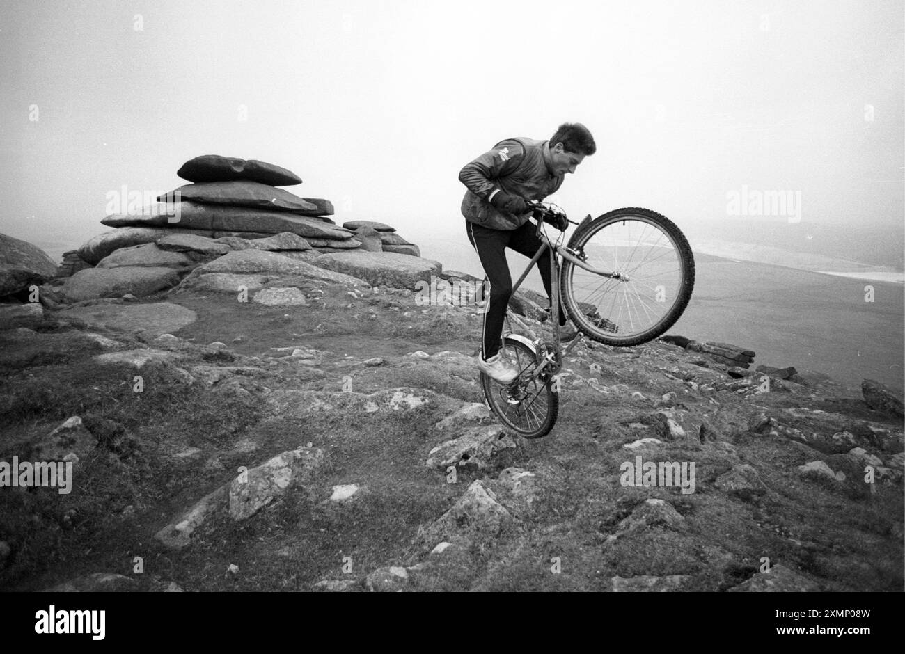 Devon e Cornwall Junior Cycle championRough Tor , Bodmin Moor , Cornovaglia Foto Stock