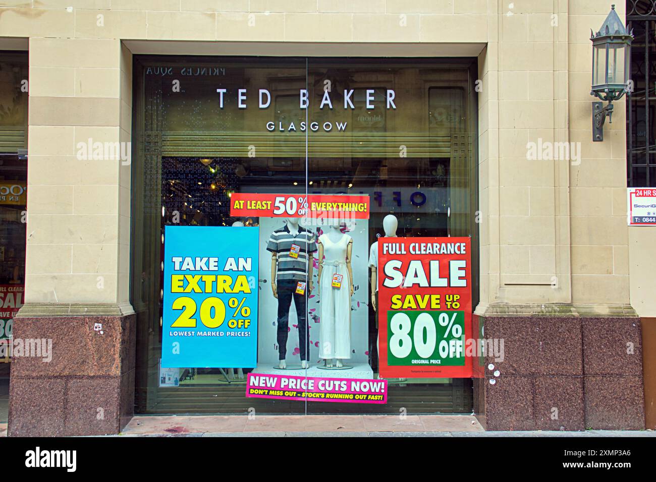 Glasgow, Scozia, Regno Unito. 29 luglio, 2024: Ted Baker chiude tra scarsi risultati finanziari e nessun acquirente viene a salvarli. Credit Gerard Ferry/Alamy Live News Foto Stock