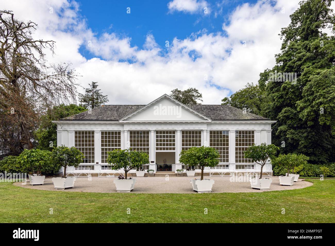 L'orangerie di Saltram House, Saltram, Plympton, Plymouth, Devon, Inghilterra, Regno Unito Foto Stock