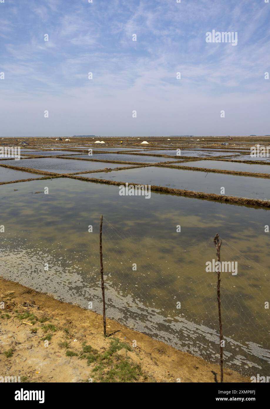 Salt Field, Chittagong Division, Maheshkhali, Bangladesh Foto Stock