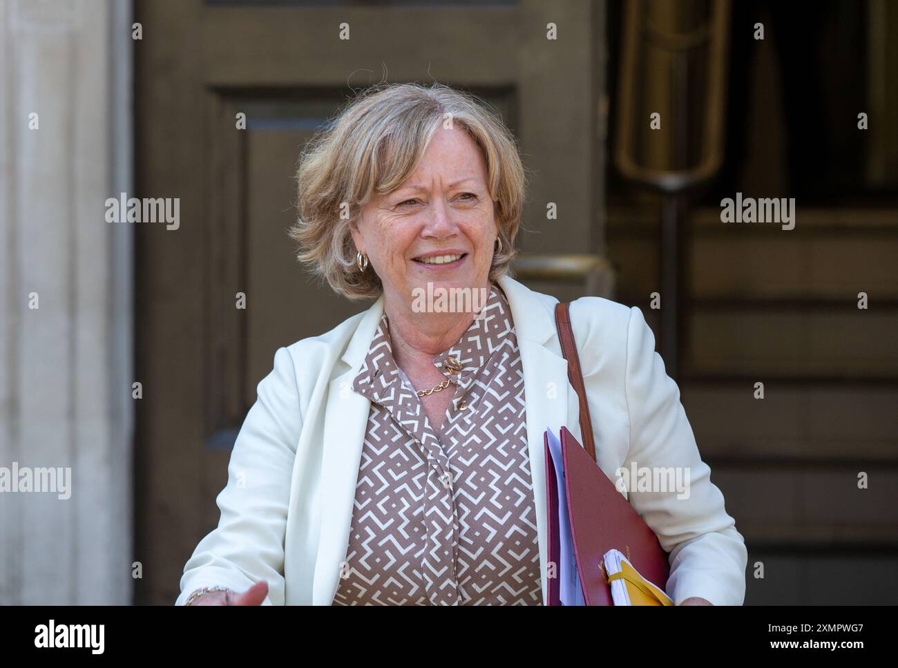 Londra, Regno Unito. 29 luglio 2024. La baronessa Smith di Basildon, Lord Privy Seal e leader della camera dei Lord lascia l'ufficio del gabinetto credito: Richard Lincoln/Alamy Live News Foto Stock