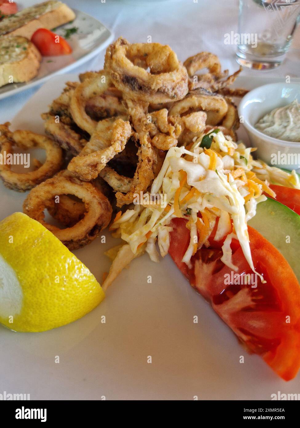 un bel pesce fritto Foto Stock