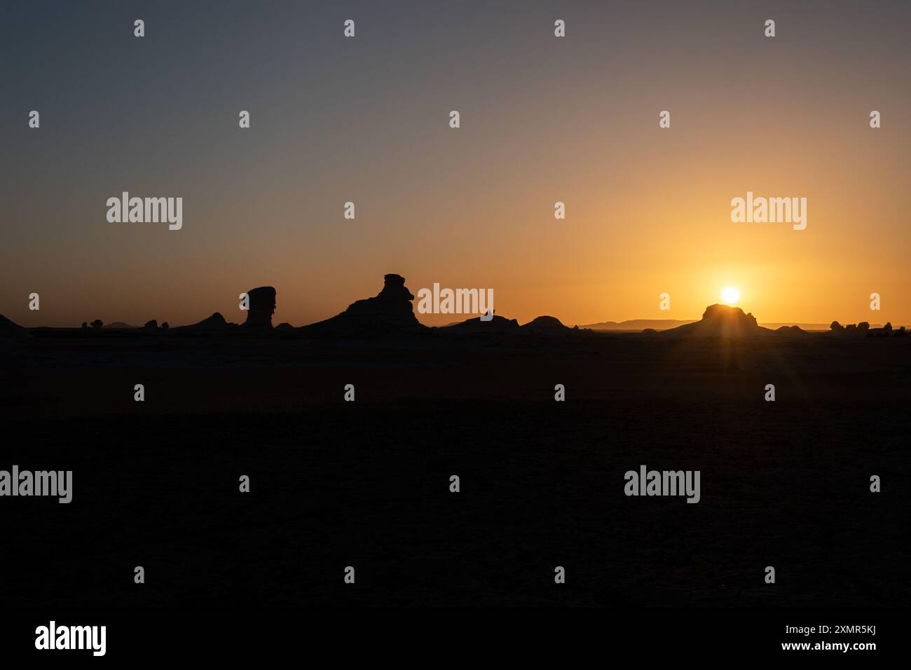 Deserto occidentale dell'Egitto, un tesoro geologico Foto Stock