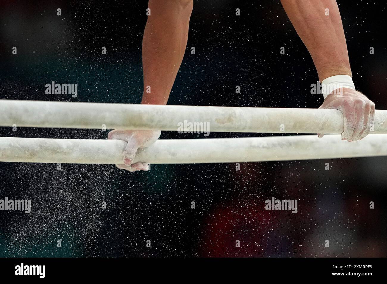 Parigi, Francia. 29 luglio 2024. A Monent of Men's team final ginnastica artistica alle Olimpiadi estive 2024, lunedì 29 luglio 2024, a Parigi, Francia. (Foto di Spada/LaPresse) credito: LaPresse/Alamy Live News Foto Stock