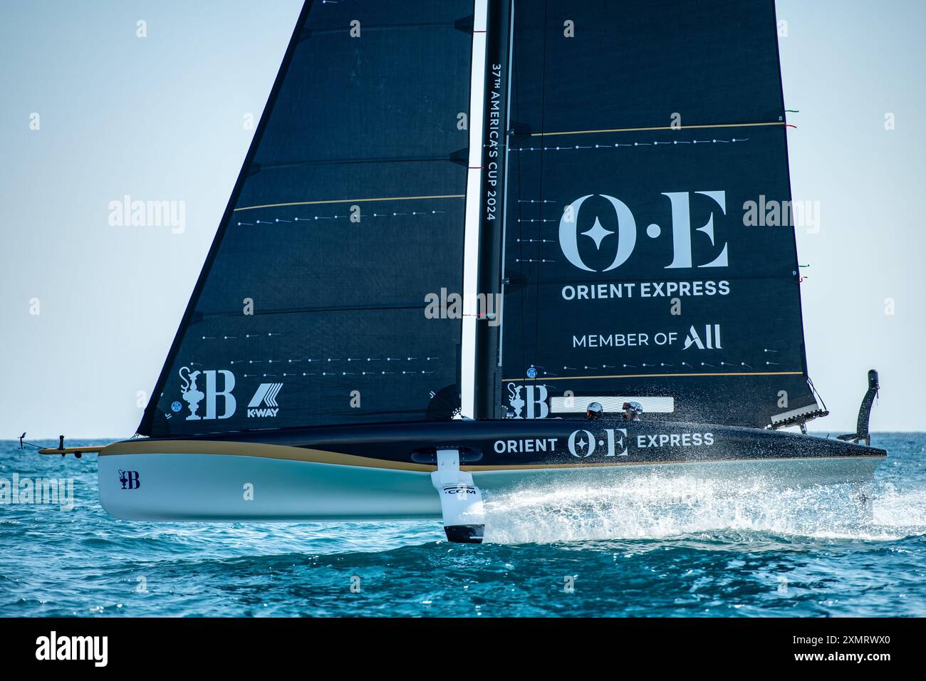 Vilanova i la Geltrú ospita la prima Regata preliminare della 37esima Coppa America dal 14 al 17 settembre 2023. Catalogna - Spagna. © Foto Stock