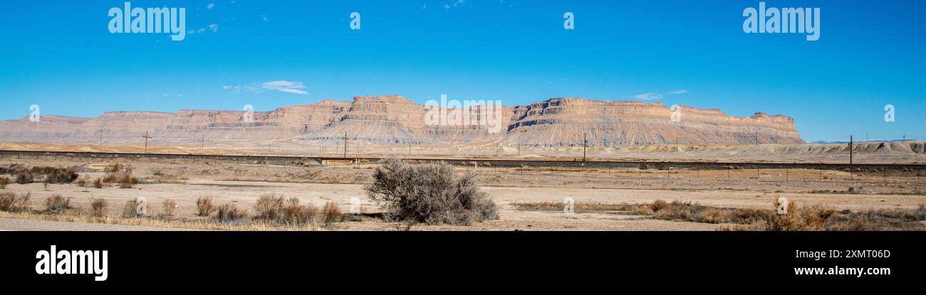 Scenario sulla Route US 191 da Salt Lake City a Moab, Utah Foto Stock
