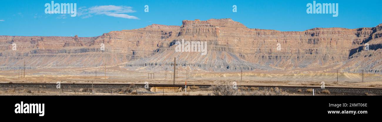 Scenario sulla Route US 191 da Salt Lake City a Moab, Utah Foto Stock