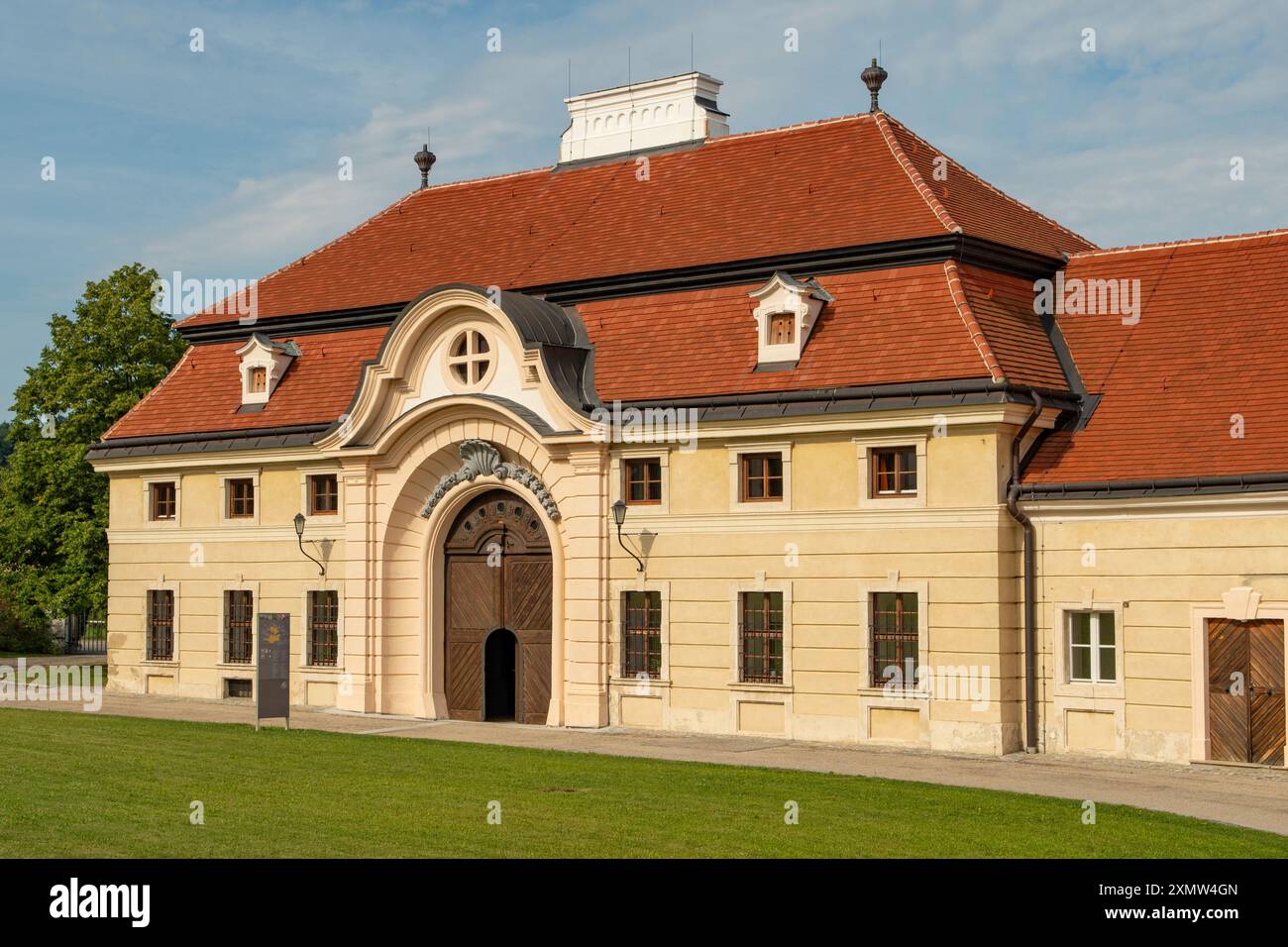 Edificio nell'Abbazia di Gottweig, Furth-bei Gottweig, Austria Foto Stock