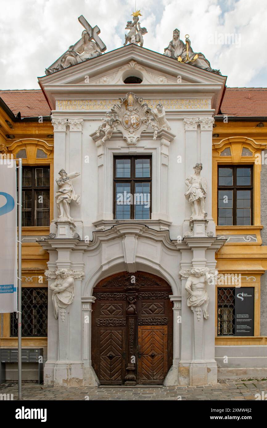 Ingresso a Stift Durnstein, Durnstein, Austria Foto Stock