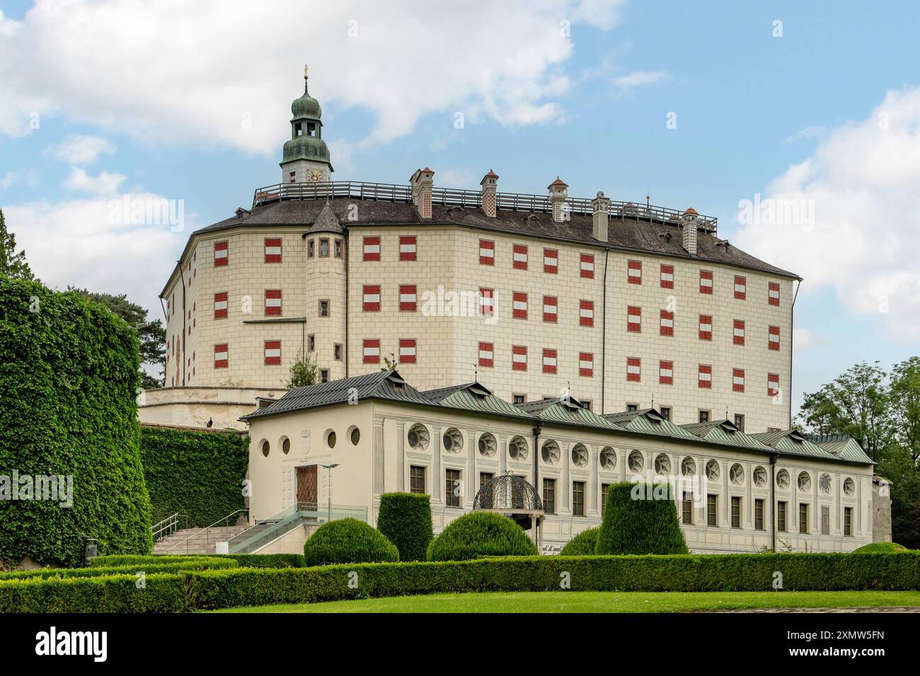 Schloss Ambras, Innsbruck, Austria Foto Stock