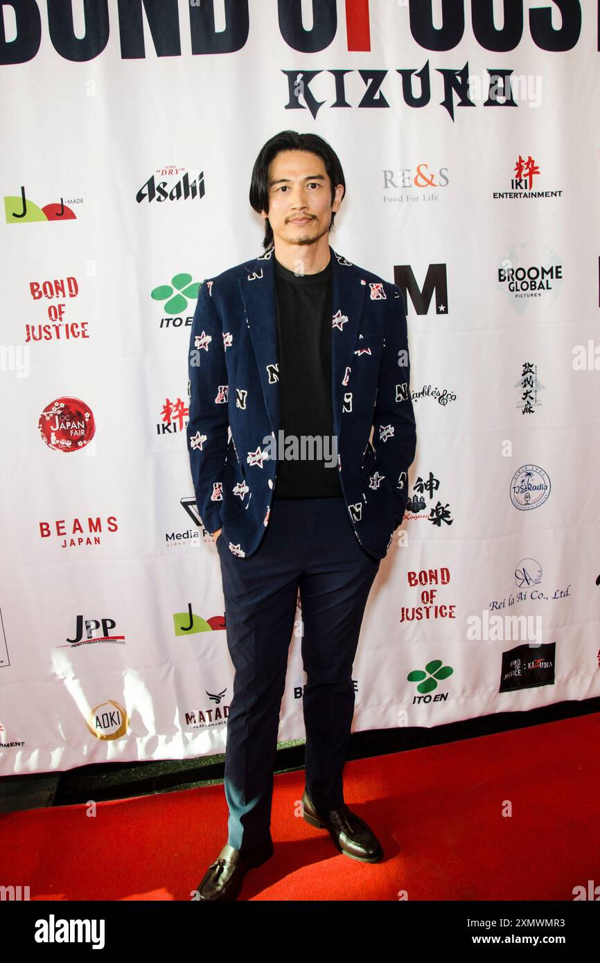 Film Premiere Bond of Justice 7-29-24 Foto Stock