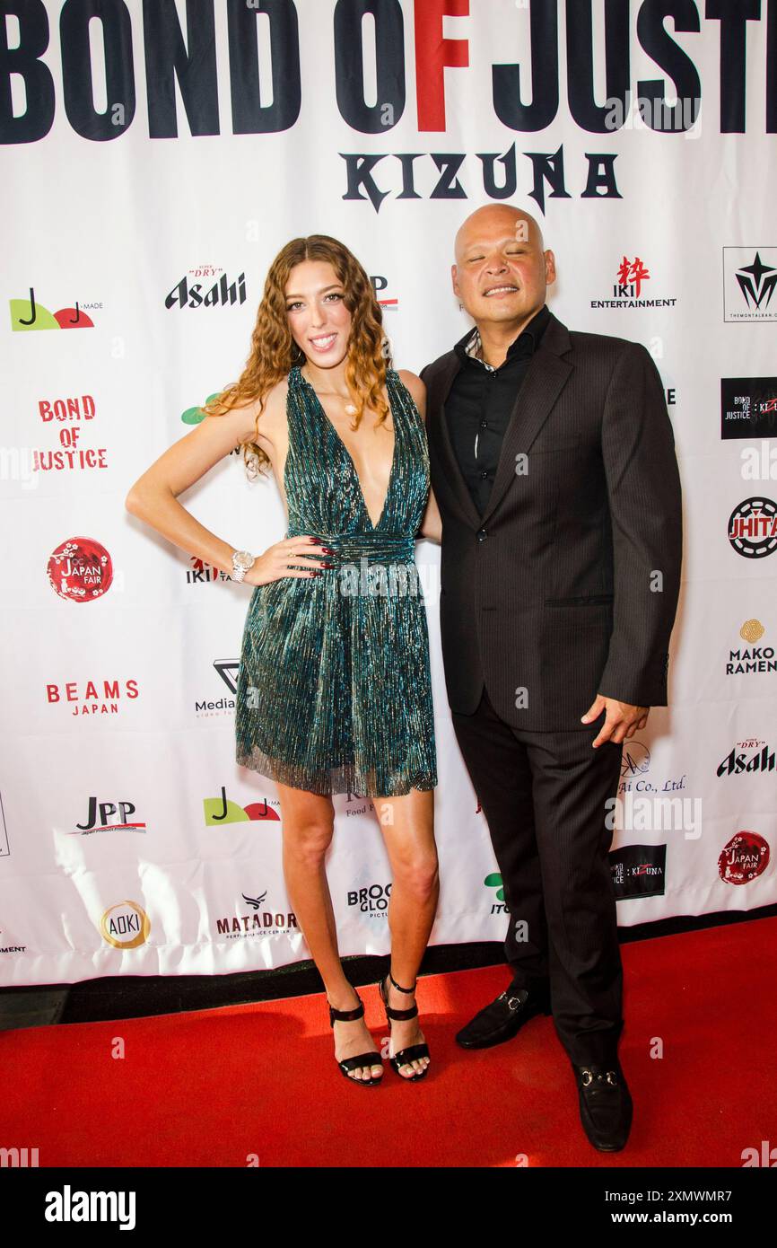 Film Premiere Bond of Justice 7-29-24 Foto Stock