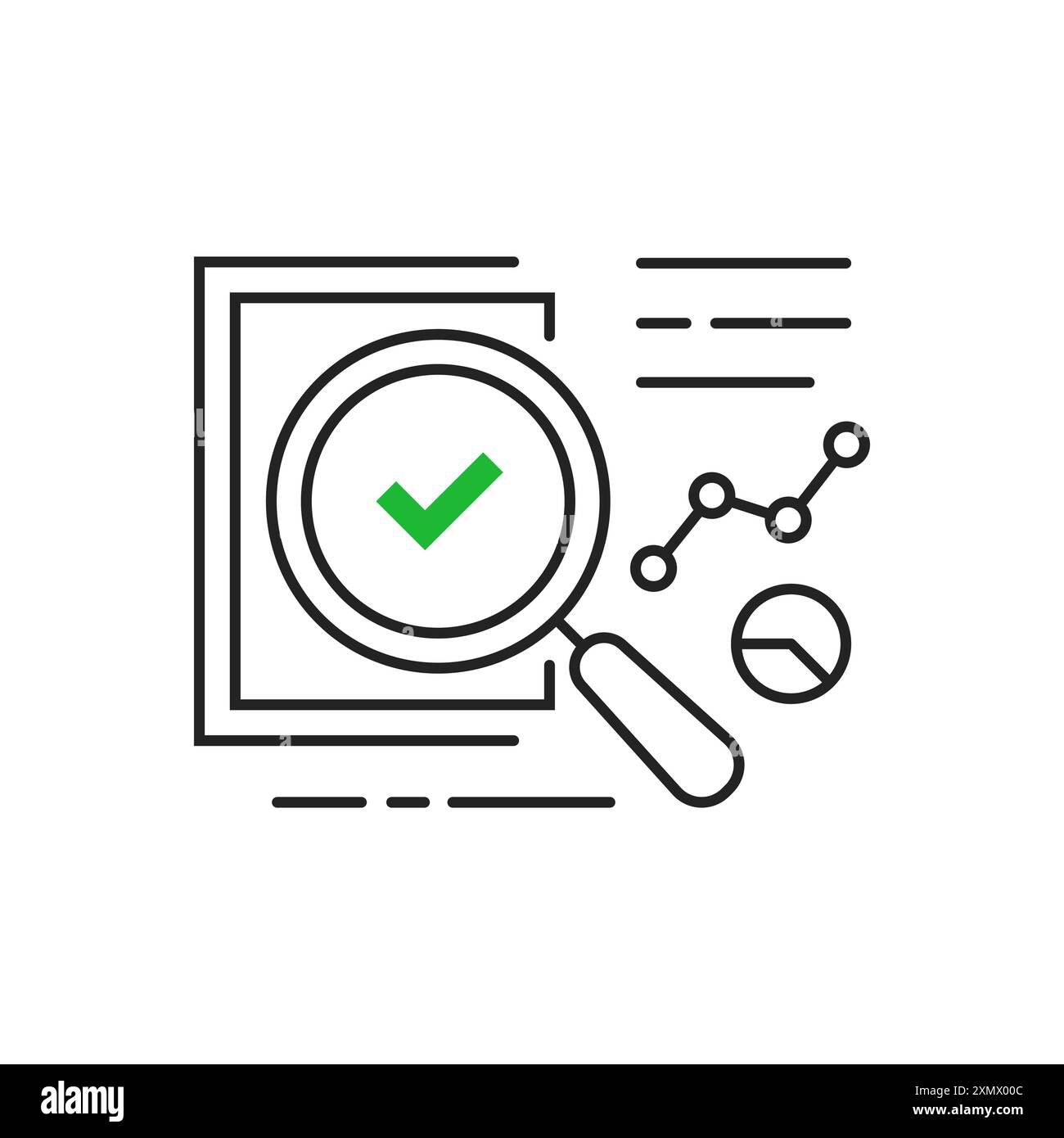 icona valutazione conformità legale o verifica Illustrazione Vettoriale