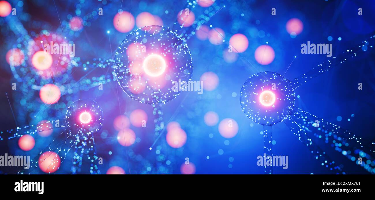 Soluzione cosmetica concettuale per la cura della pelle. Adatto per concetti biochimici, farmaceutici, cosmetici e altri medici. Strutture molecolari. Scien Foto Stock