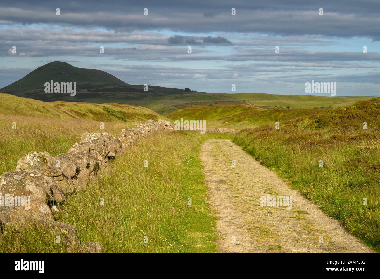 Vista di East Lomond, Falkland, Fife, Scozia, Regno Unito. Foto Stock