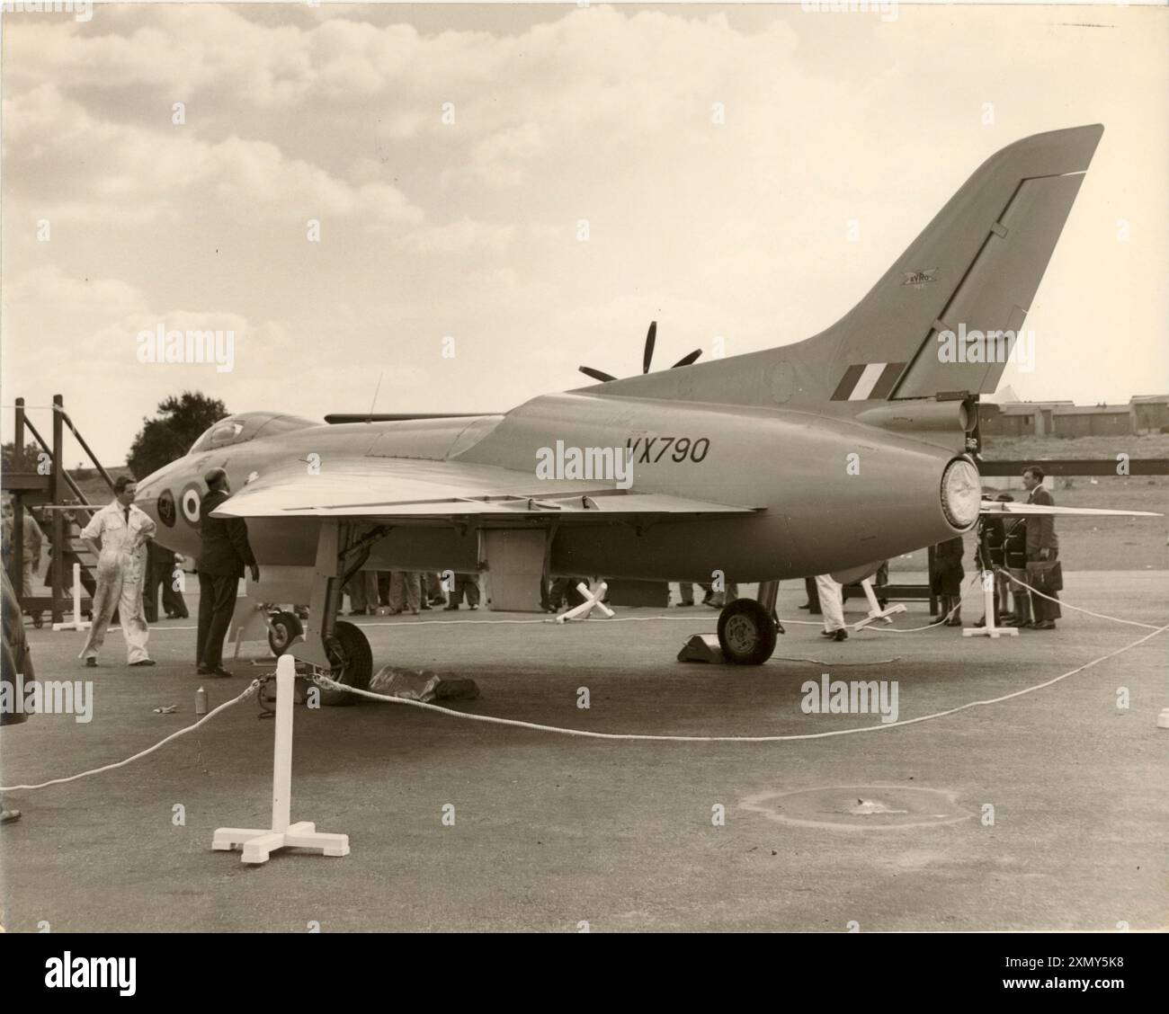 Il secondo Avro 707B VX790 al Farnborough Air Show Foto Stock