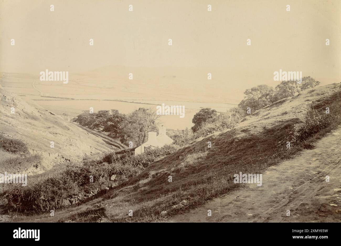 Vista di Little Ormes Head, Galles del Nord Foto Stock
