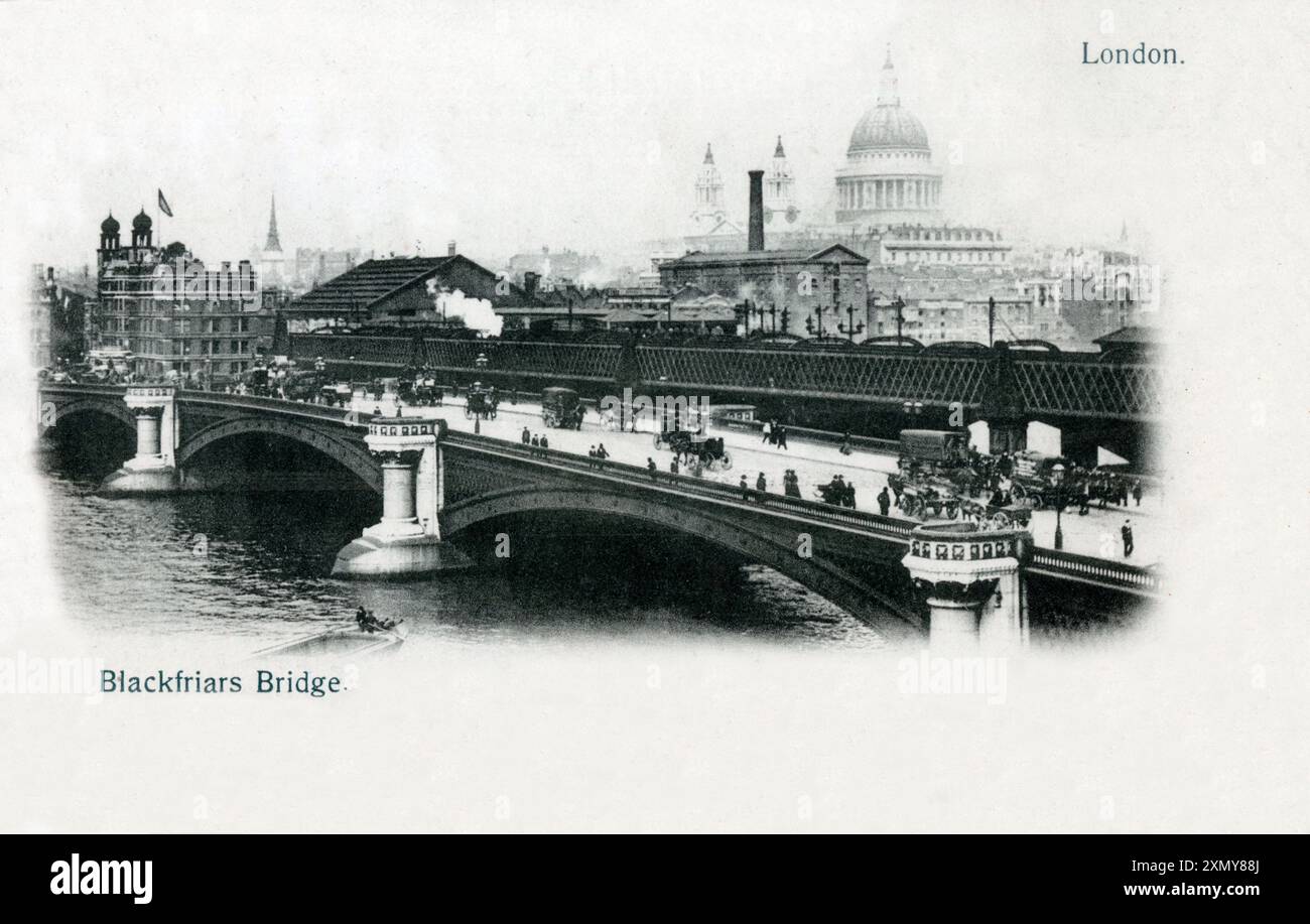 Blackfriars Bridge, Londra Foto Stock