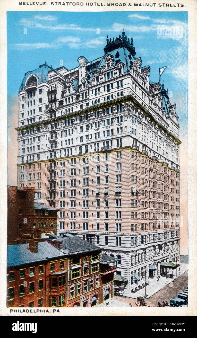 Bellevue-Stratford Hotel, Broad & Walnut, Philadephia, Stati Uniti Foto Stock