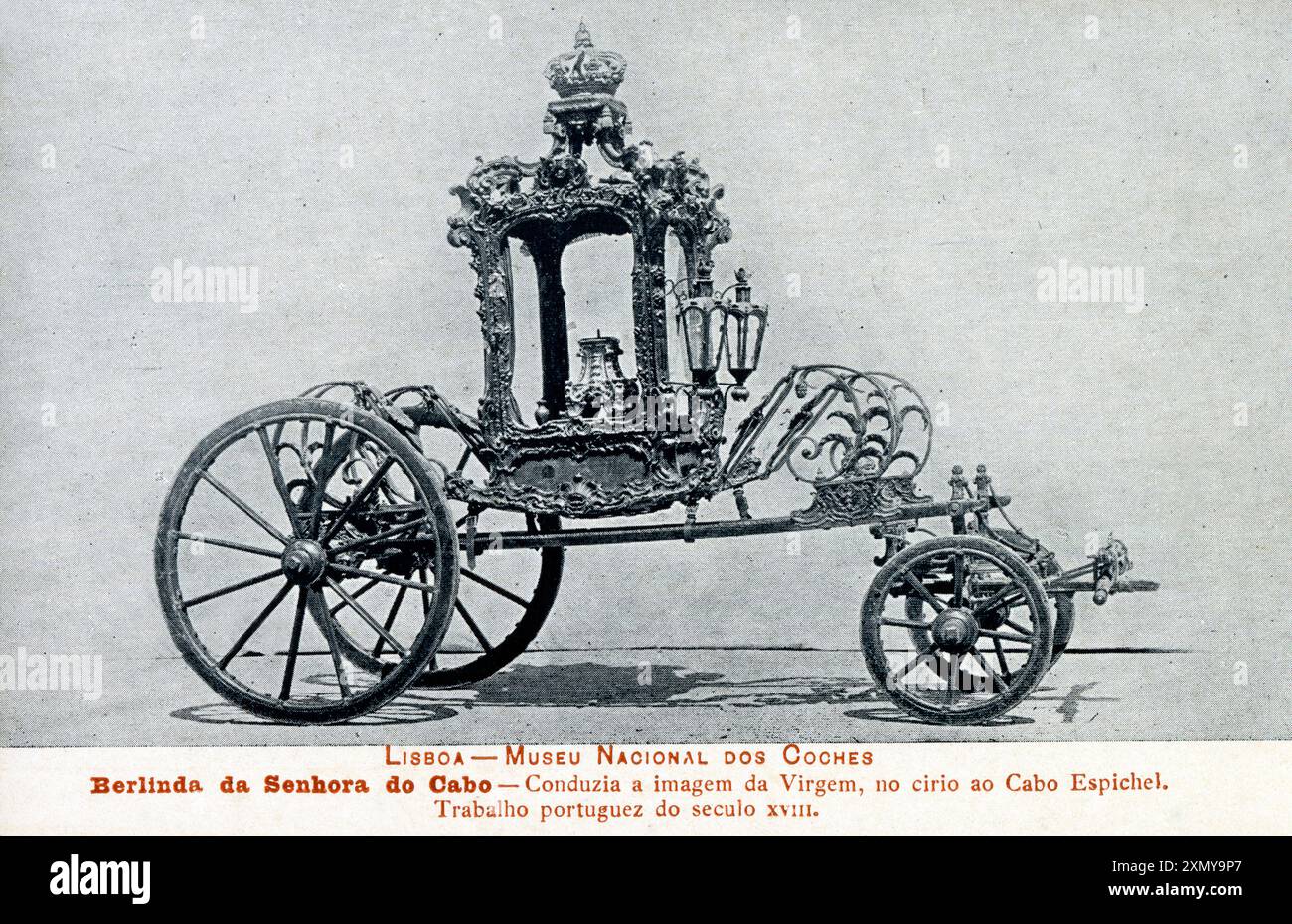 Lisbona - Museo Nazionale delle carrozze - Berlinda Processional Foto Stock