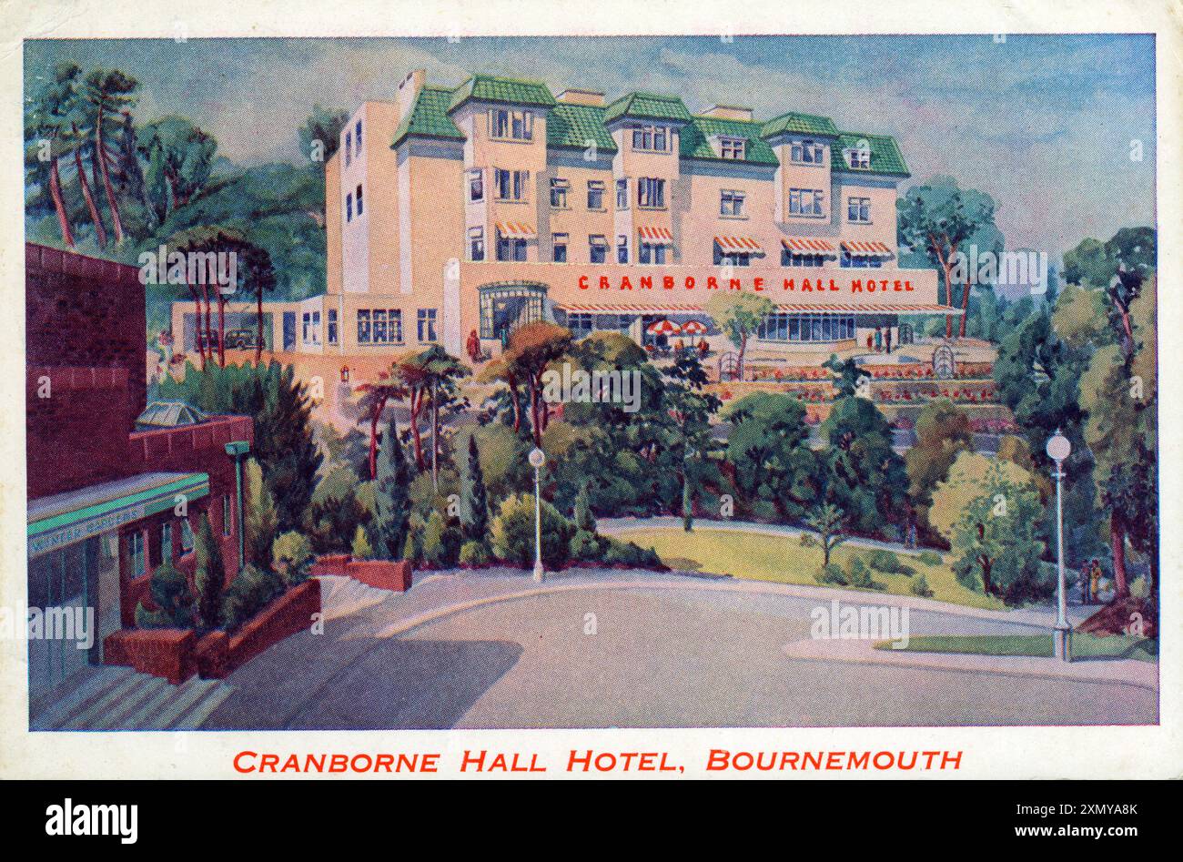 Cranborne Hall Hotel, Bournemouth, Dorset Foto Stock
