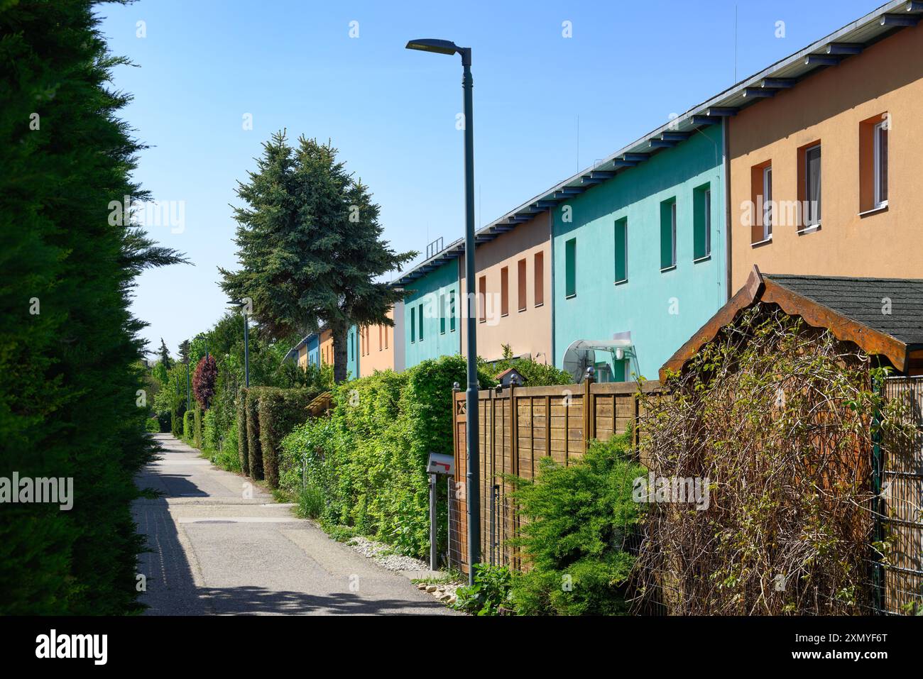 Vienna, Austria - Casa Pilotengasse di Adolf Krischanitz Foto Stock