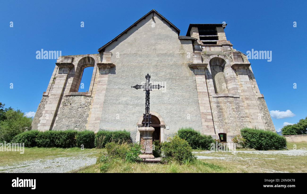 Chiesa di Saint Louis (XVII), Mont-Dauphin, Hautes-Alpes, Queyras, Francia Foto Stock