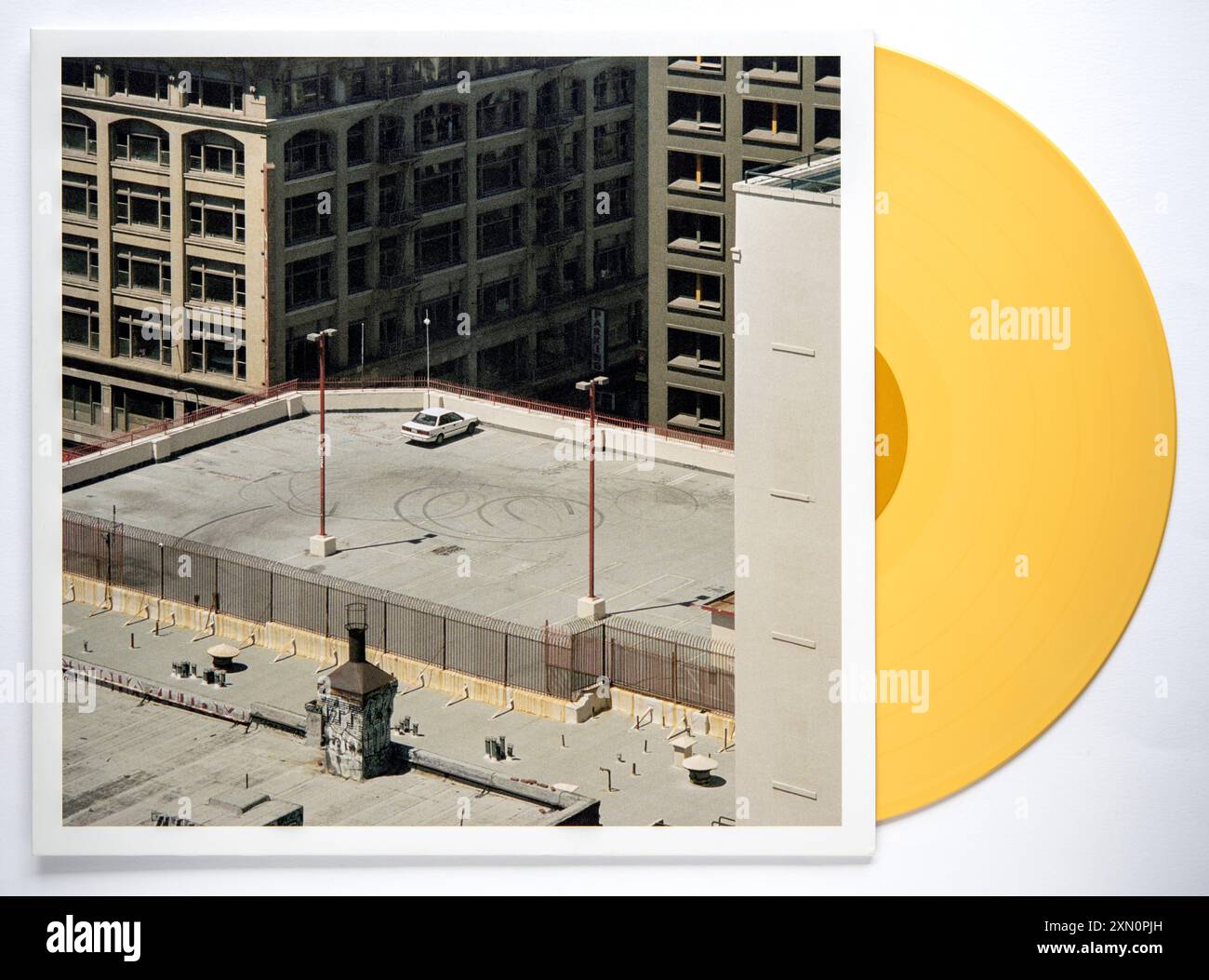 LP Cover and Vinyl of the Car, il settimo album in studio del gruppo rock inglese Arctic Monkeys, pubblicato nel 2022 Foto Stock