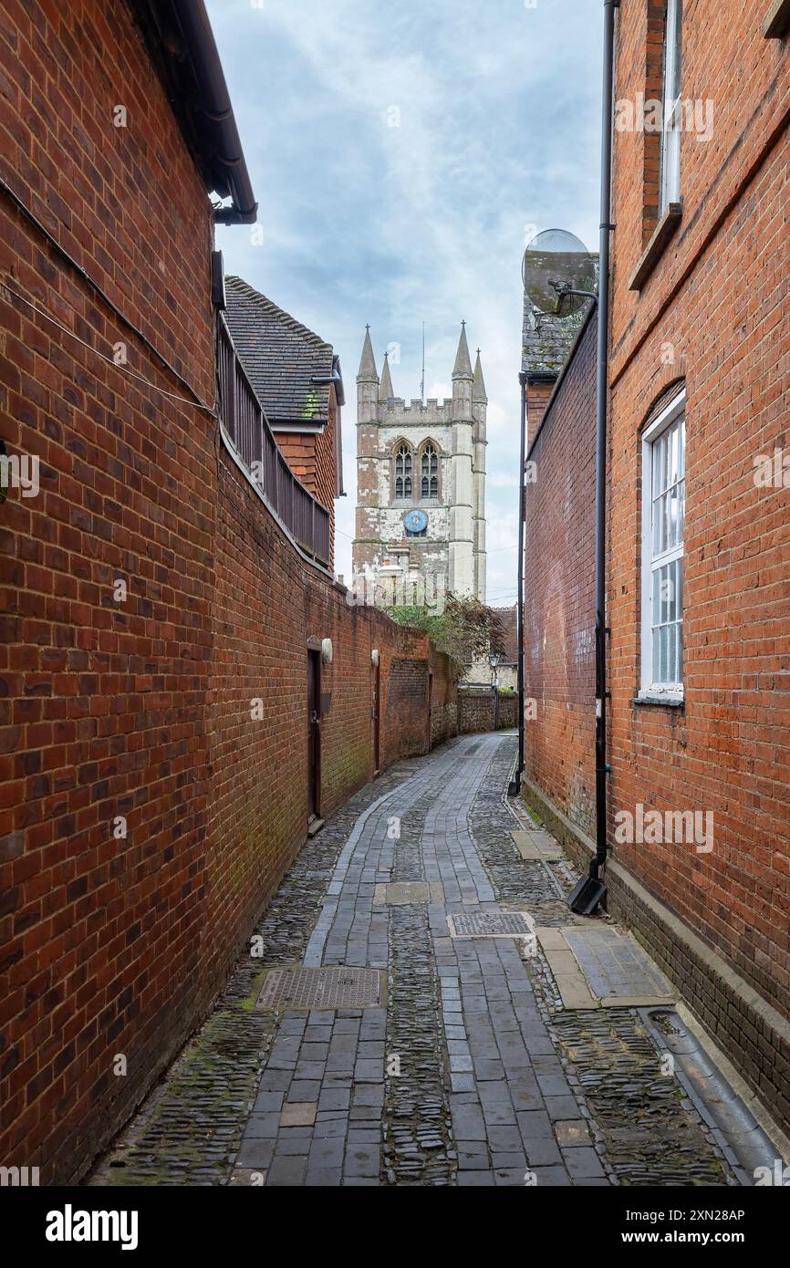 St Andrew's Church, Farnham, Surrey, Inghilterra. Foto Stock