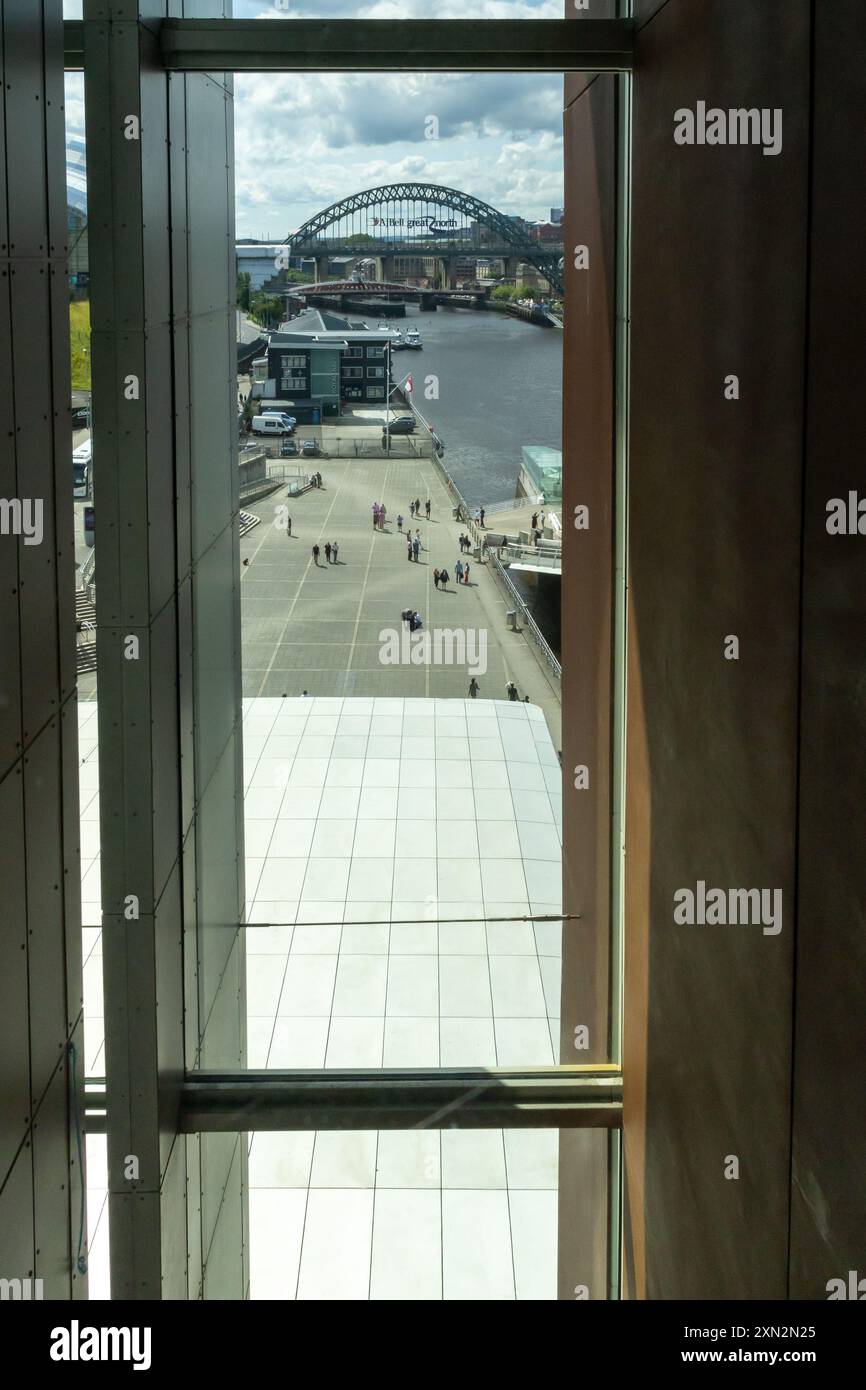 Vista dalla galleria d'arte baltica di Gateshead Foto Stock