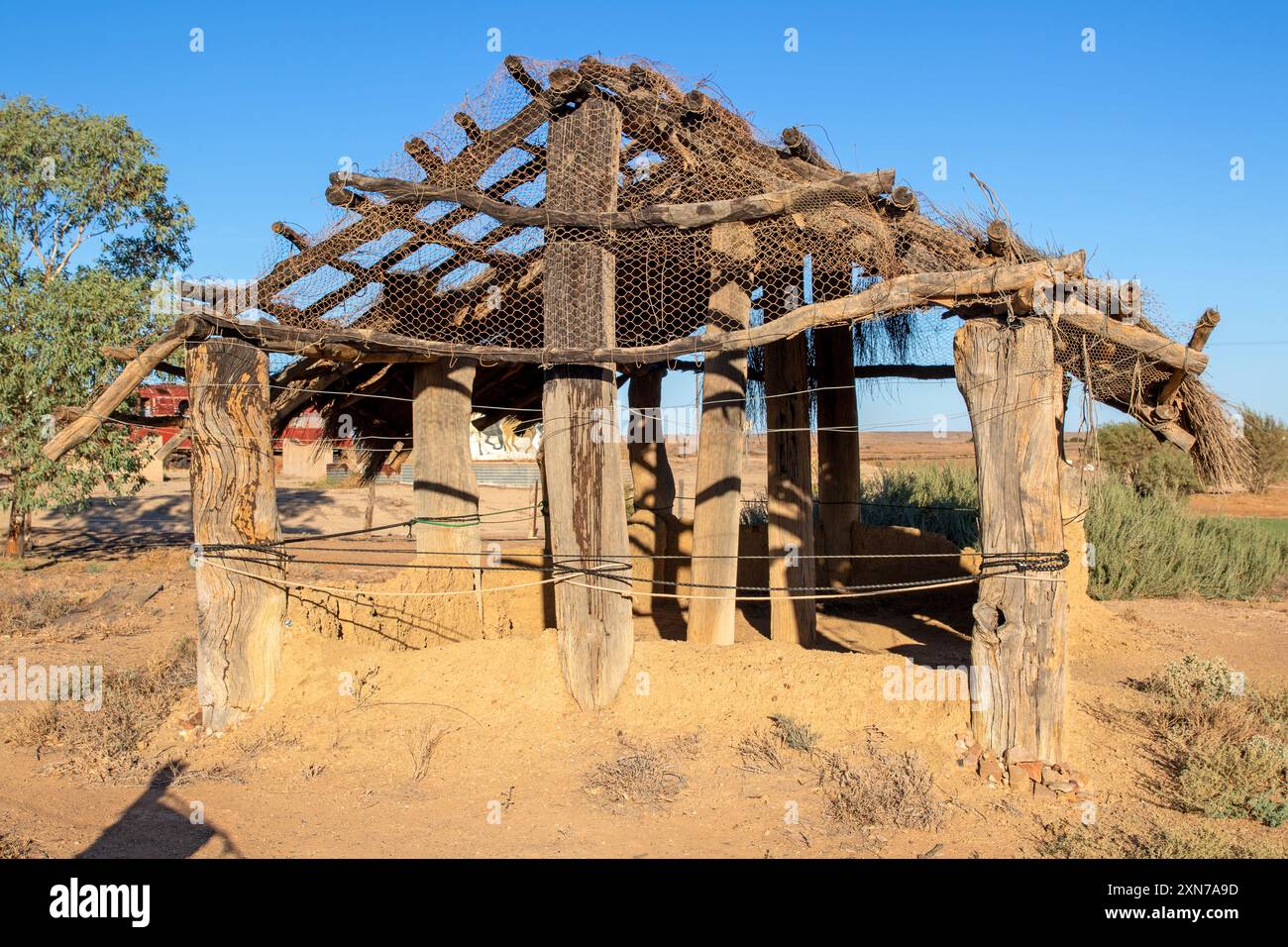 Resti della vecchia moschea di Marree Foto Stock