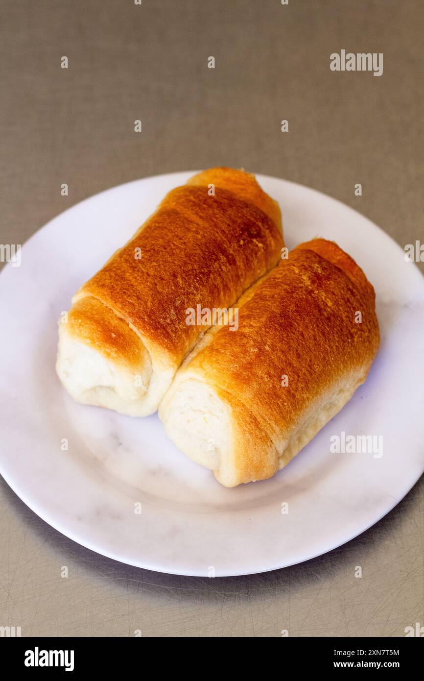 Biscocho, un pane popolare della Pasuquin Bakery di Ilocos Norte, Filippine Foto Stock