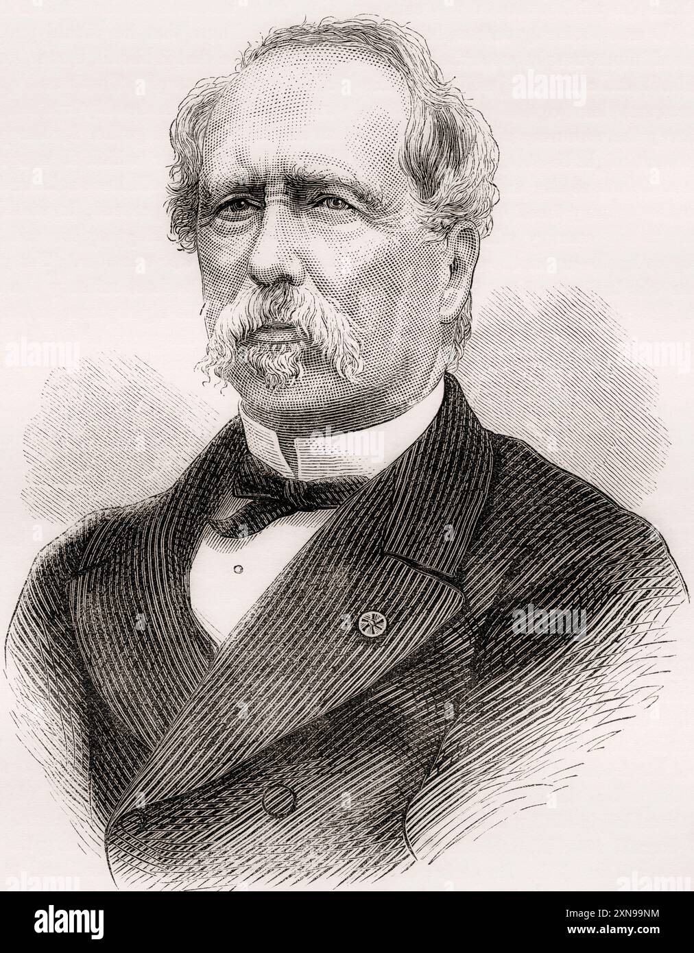 Marie Edme Patrice Maurice de MacMahon, marchese di MacMahon, duca di Magenta, 1808 – 1893. Generale francese, politico, maresciallo e terzo presidente di Francia. Da Cassell's Illustrated History of England, pubblicato intorno al 1880. Foto Stock