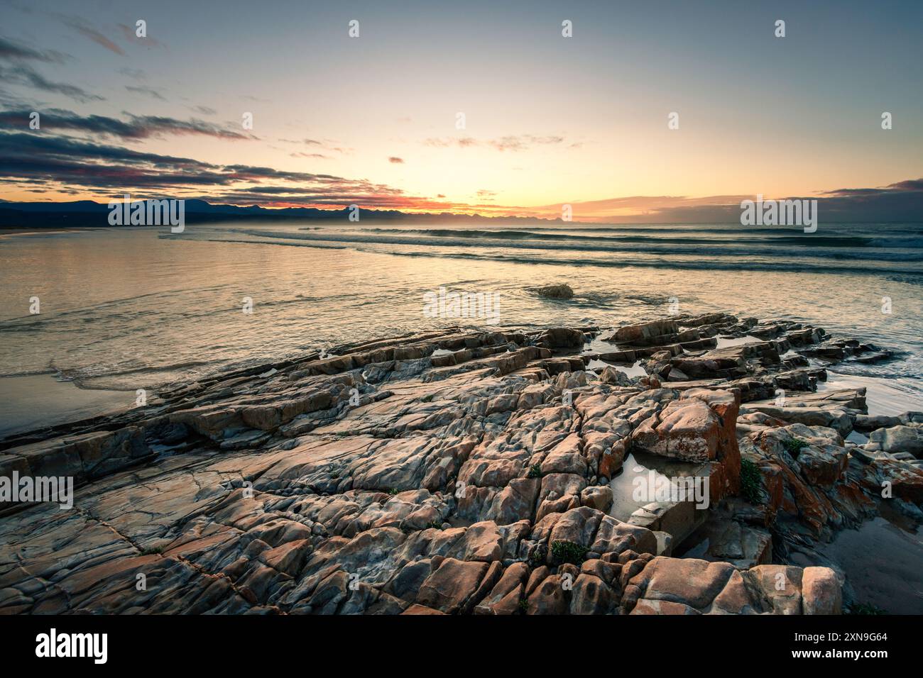 Splendide scene di spiaggia Foto Stock