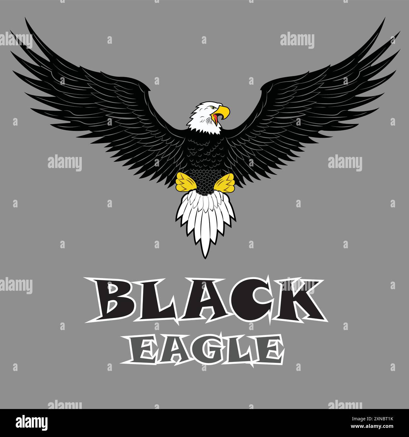 Illustrazione della mascotte Flying Eagles Illustrazione Vettoriale