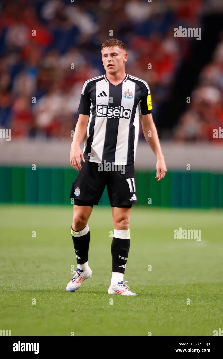 Saitama, Giappone. 31 luglio 2024. Harvey BARNES (11) in azione durante una partita del Club Friendlies tra Urawa Reds e Newcastle United al Saitama Stadium, vicino a Tokyo. Il Newcastle United sconfigge gli Urawa Reds, noti anche come Urawa Red Diamonds 1-4. (Credit Image: © Rodrigo Reyes Marin/ZUMA Press Wire) SOLO PER USO EDITORIALE! Non per USO commerciale! Foto Stock