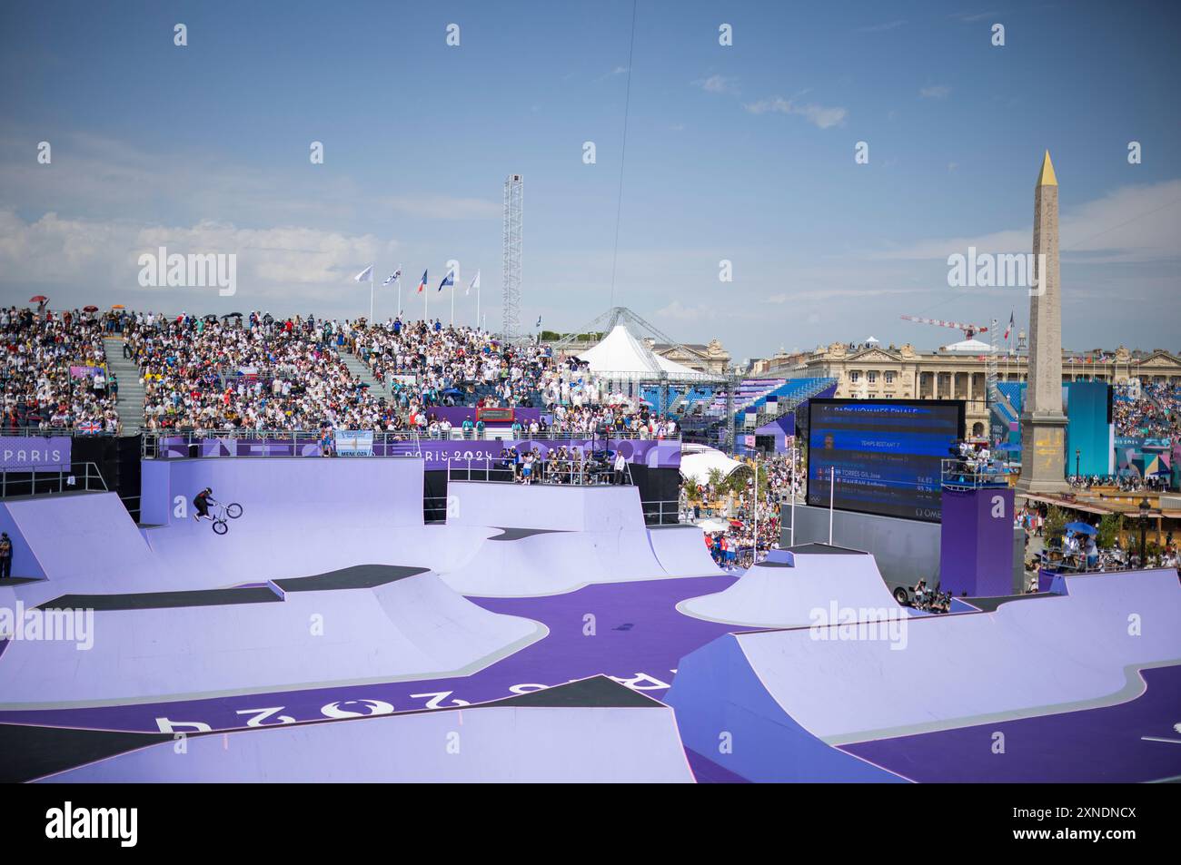 Parigi, Francia. 31 luglio 2024. Kieran Darren David Reilly (GBR) Place de la Concorde Parigi 2024 Giochi Olimpici Ciclismo BMX Freestyle Olympische Spiele 31.07.2024 crediti: Moritz Muller/Alamy Live News Foto Stock