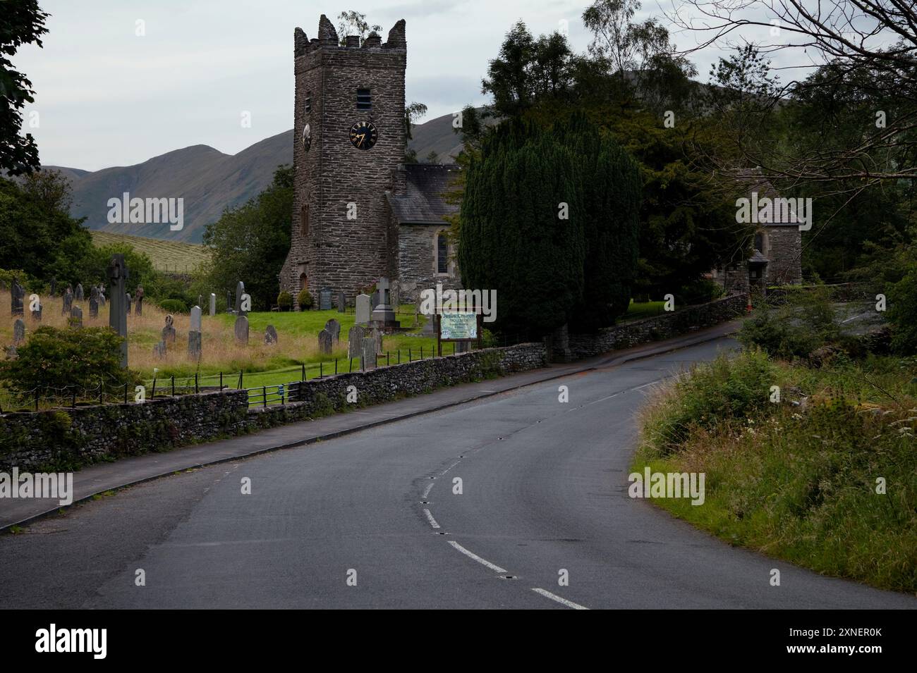Jesus Church a Troutbeck, nel Lake District inglese, Cumbria, Regno Unito Foto Stock