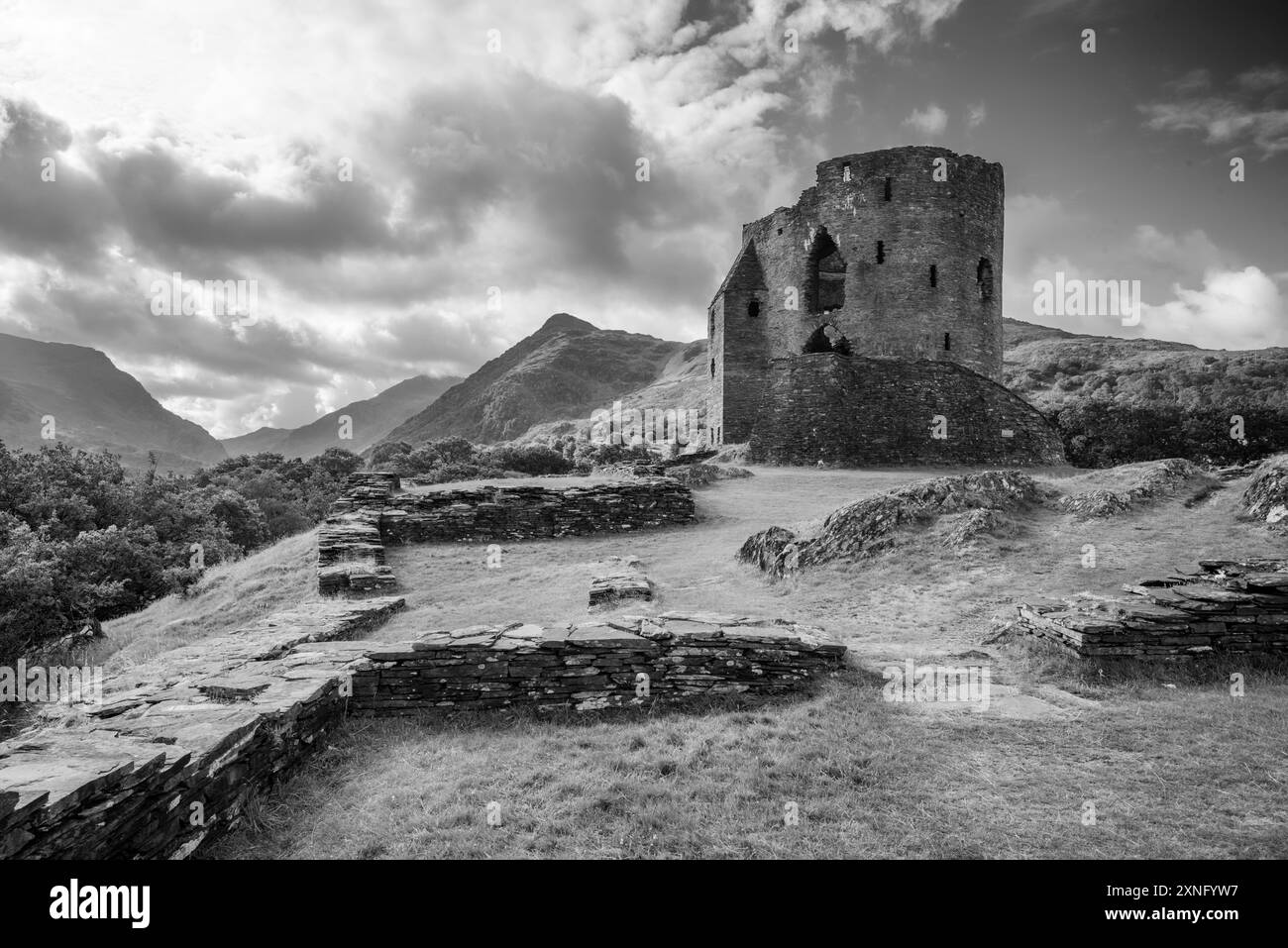 Castello di Dolbadarn, KIN Llanberis, Gwynedd, Galles del Nord Foto Stock