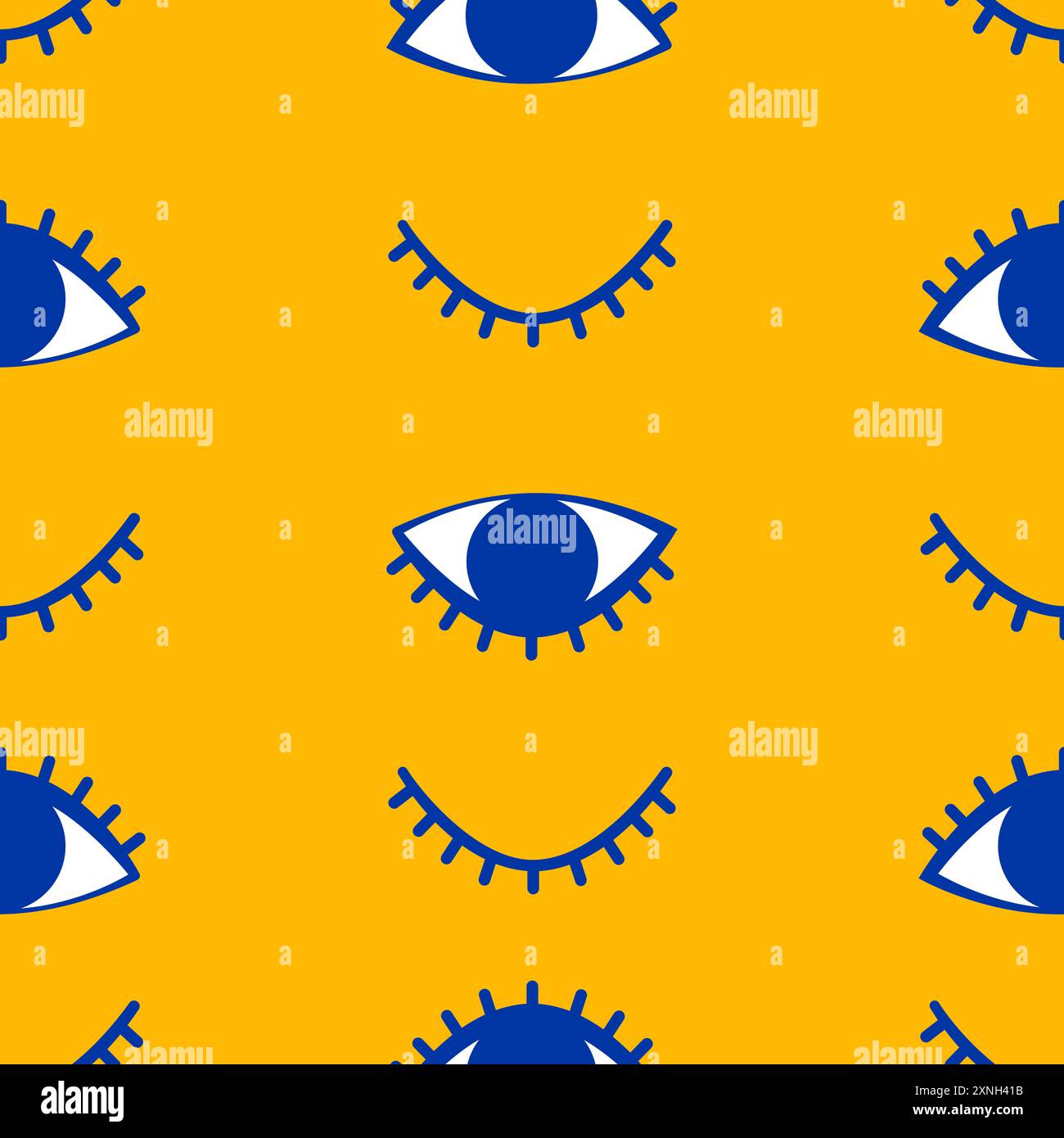 Occhi accesi senza cuciture. Illustrazione Vettoriale