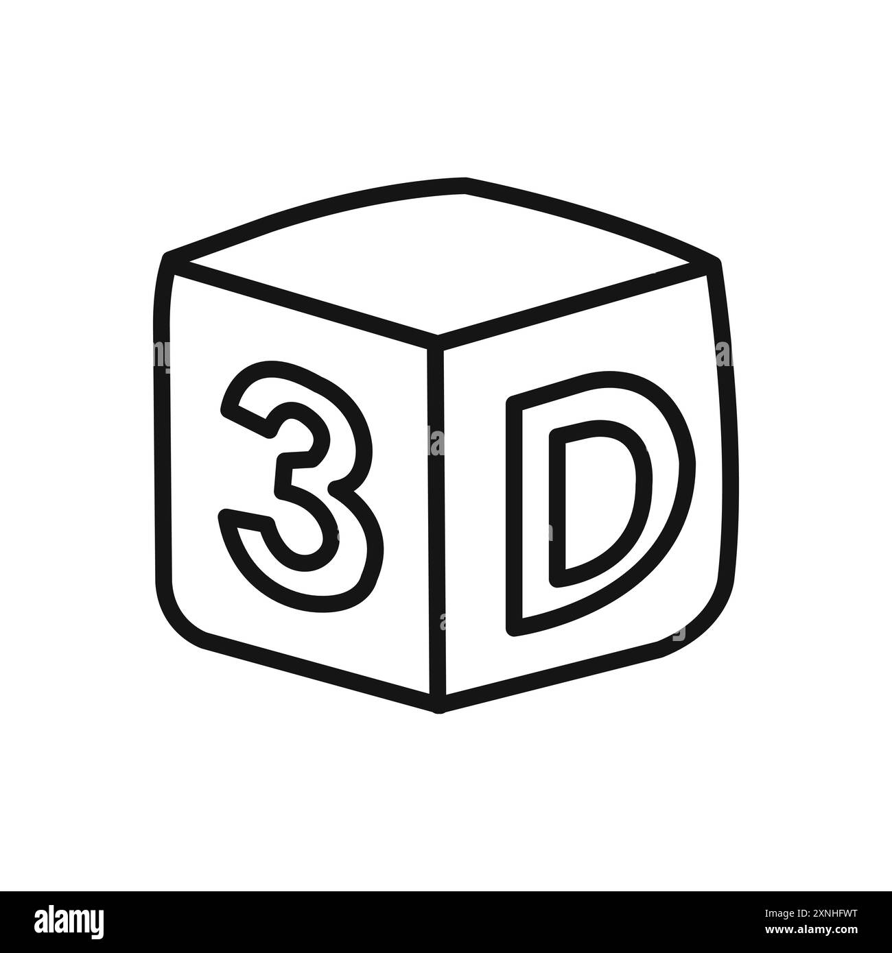 Set di simboli o segni grafici vettoriali lineari con icona 3D per l'interfaccia utente dell'app Web Illustrazione Vettoriale