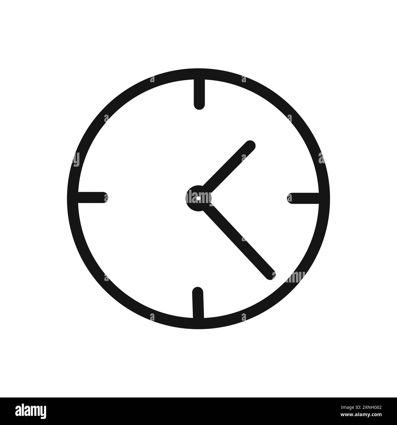 Icona orologio segno grafico vettoriale lineare o set di simboli per l'interfaccia utente dell'app Web Illustrazione Vettoriale