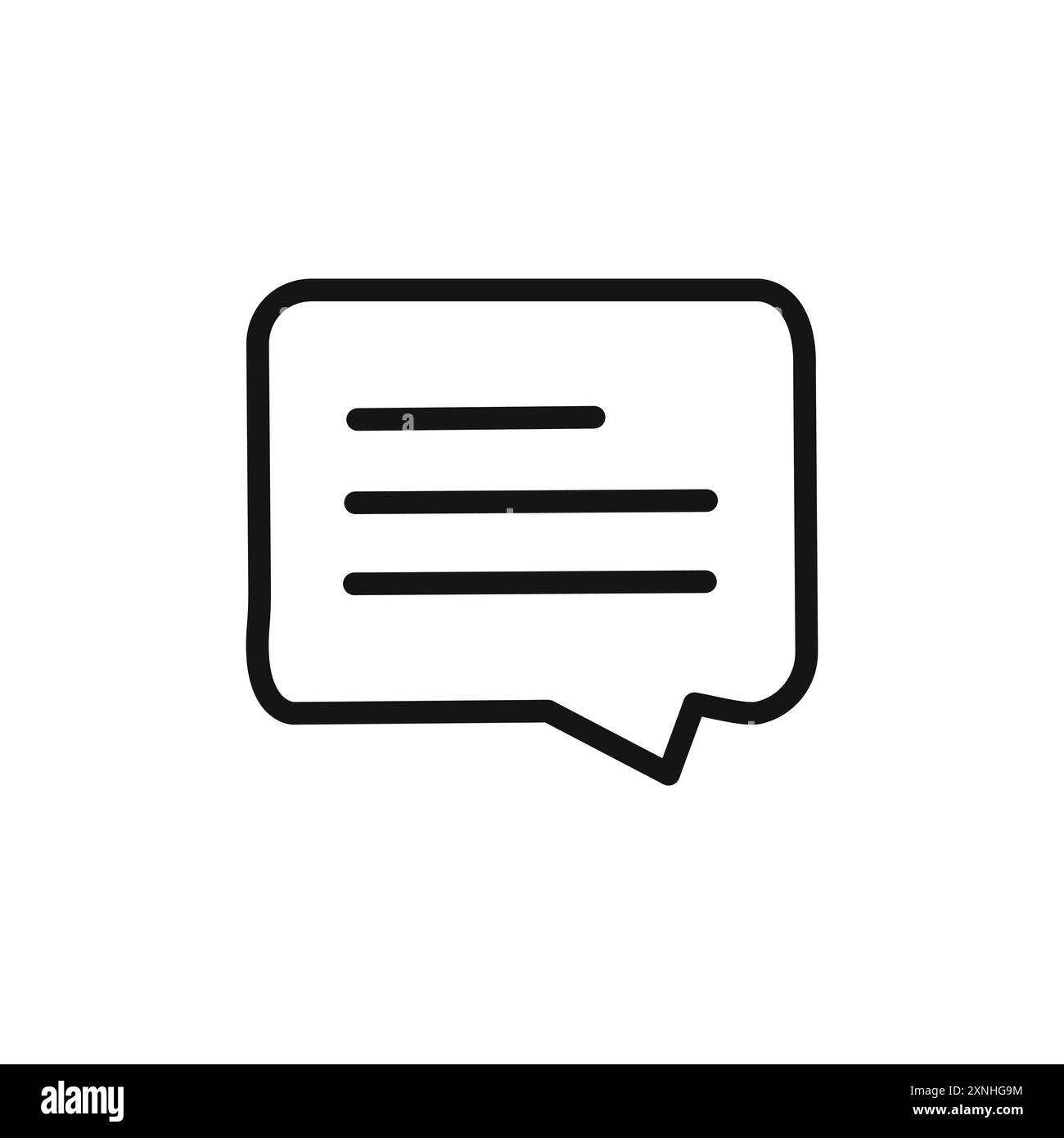 Icona MSG gratuita segno grafico vettoriale lineare o set di simboli per l'interfaccia utente dell'app Web Illustrazione Vettoriale