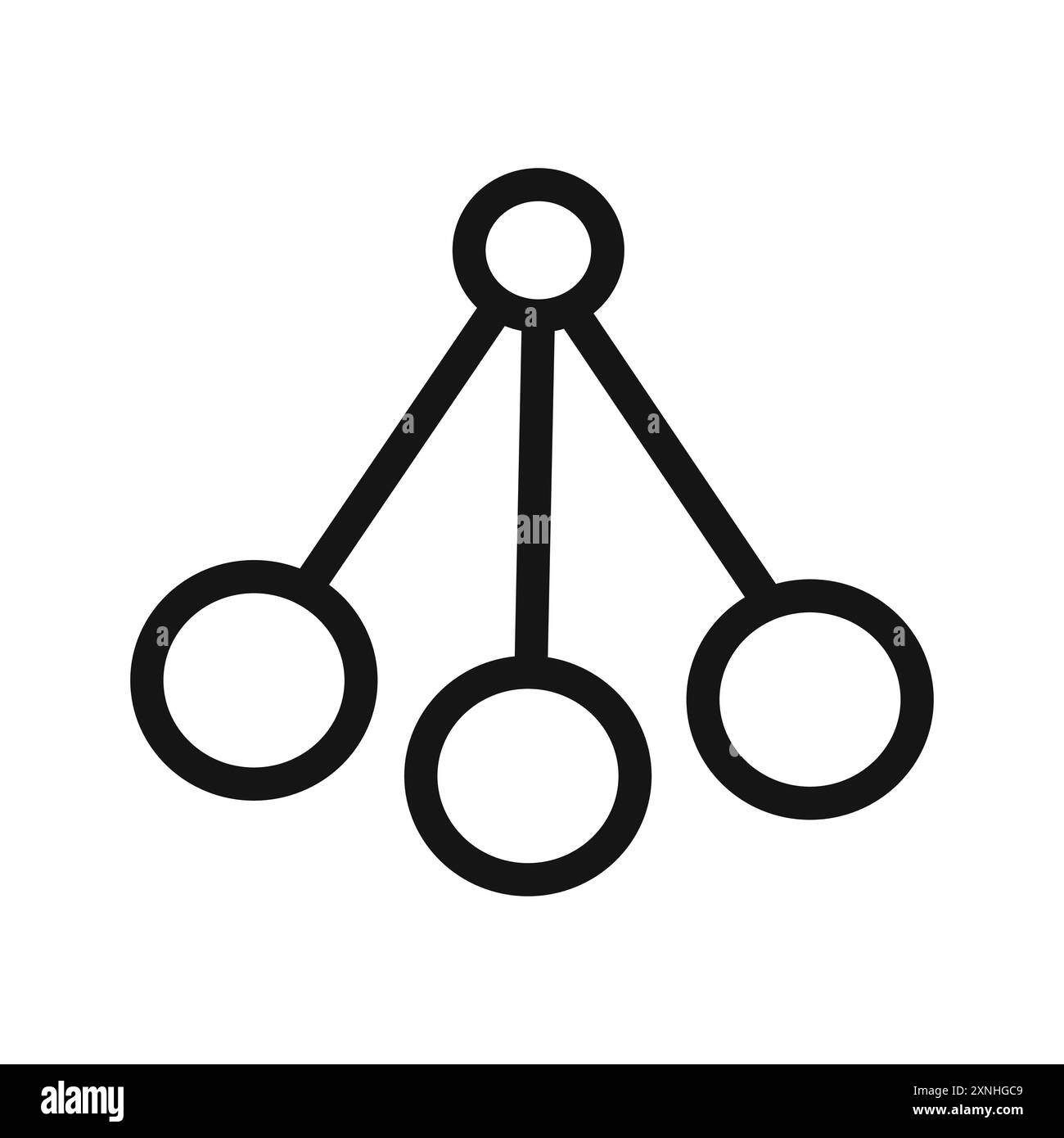 Icona di oscillazione segno grafico vettoriale lineare o set di simboli per l'interfaccia utente dell'app Web Illustrazione Vettoriale